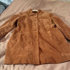 Monterey Bay Tan Suede Trench Coat